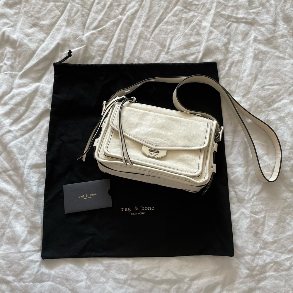 Rag & bone small field messenger bag in white
